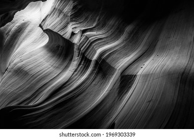 abstract like rock formations formed by erosion in the Antelope Canyon in Arizona - Powered by Shutterstock