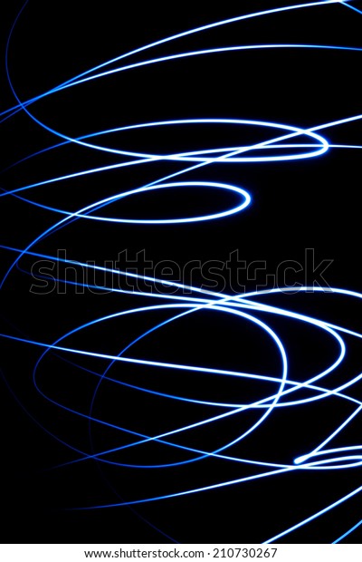 Abstract lines of light in\
the night