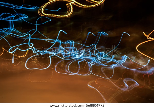 Abstract lines like
electrical discharge   
