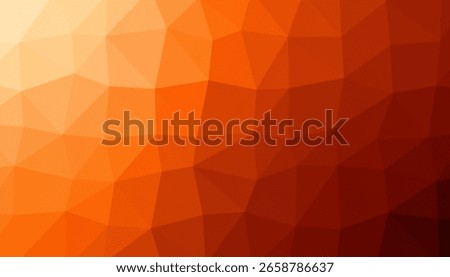 Abstract Low Poly Gradient: Vibrant, colorful low poly background in a dynamic gradient of beige, orange, burnt red, and brown hues. Contemporary backdrop for your digital presentations. Wallpaper.