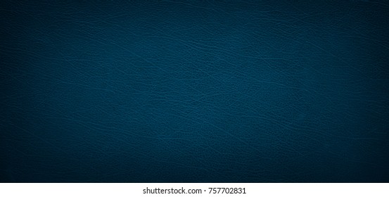 Abstract Luxury Leather Texture For Background. Dark Blue Leather For Design