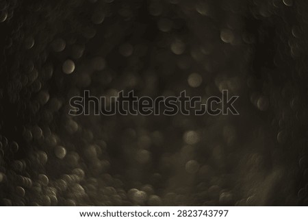 Abstract Macro Bokeh Background with Dark Golden Light Circles - Perfect for Tech and Nature Themes