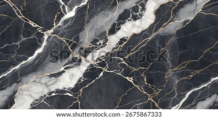 Abstract marble patterned texture background in black, white, and gray tones, perfect for elegant wallpapers, branding, and modern design.