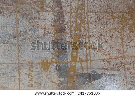 Abstract metal texture background of old surface in rust in golden silver color steel