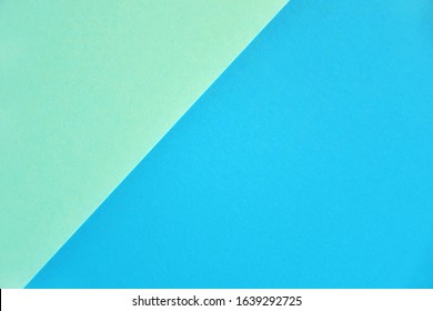 Abstract Modern Background With Green Mint And Blue Colors. Minimal Contemporary Design. Colorful Paper Color Blocks Mock Up. Trendy Color Block Design. Textured Geometric Background