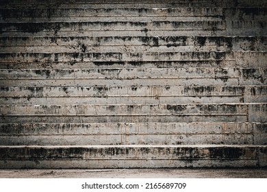 Abstract modern concrete stairs to the building, stairway composition the interior texture for display products.