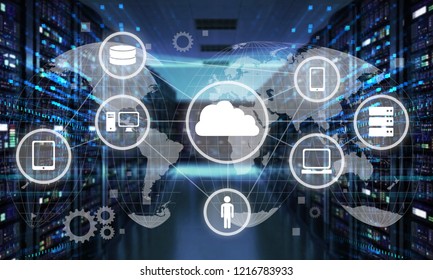 Abstract Of Modern High Tech Internet Data