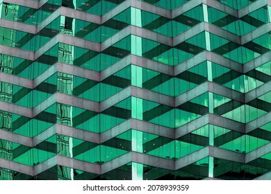 Abstract modern pattern in a building