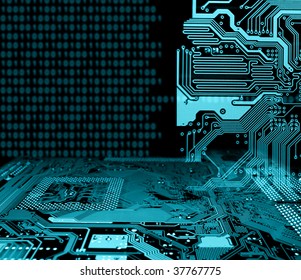 abstract modern IT technology concept