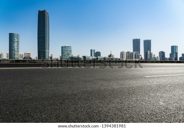 Abstract modern urban architecture and\
highway of\
shanghai,china