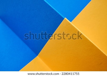 Abstract modern yellow and blue background. Texture background design, bright poster, banner yellow and blue. Space for text