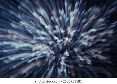 Abstract Monochrome Light Trails Texture with Chaotic Swirling Patterns in Black and White