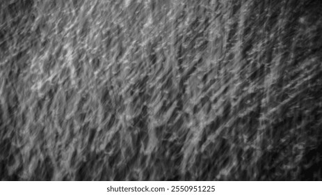 Abstract Monochrome Light Trails Texture with Chaotic Swirling Patterns in Black and White