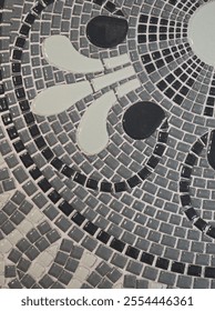 Abstract Mosaic Tile Pattern with Geometric Design