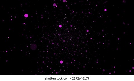 Abstract motion background with particles.	