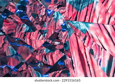 Abstract motley multicolored background from pieces of mirror. - Powered by Shutterstock