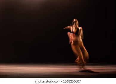The abstract movement of the dance - Shutterstock ID 1568256007