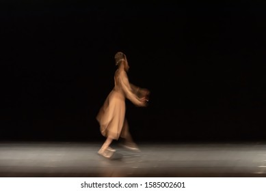The abstract movement of the dance