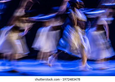 The abstract movement of the dance - Shutterstock ID 1972483478