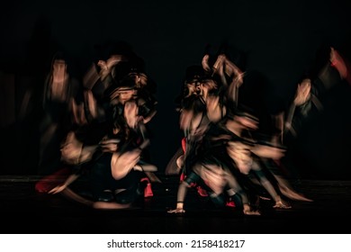 The abstract movement of the dance - Shutterstock ID 2158418217