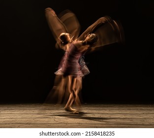 The abstract movement of the dance - Shutterstock ID 2158418235