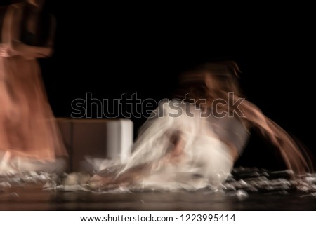 Similar – Image, Stock Photo Baby sleeping on a blanket while her mother looks