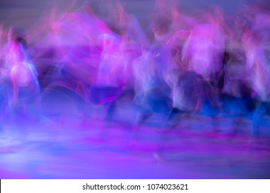 Abstract movement in the dance. Children ensemble. Moscow. Russia