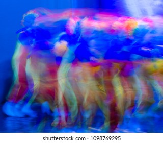Abstract movement in the dance. Children ensemble. Moscow. Russia