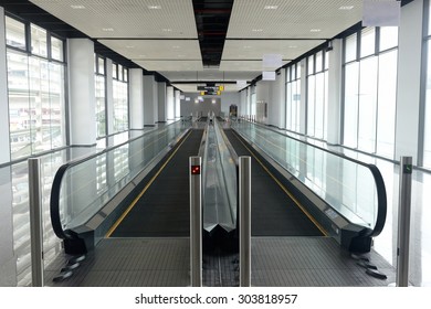 Abstract Of Moving Sidewalk / Moving Sidewalk