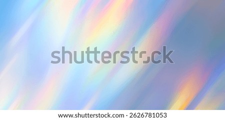 Abstract multicolor light texture overlay effect. Holographic rainbow background.