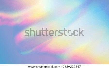 Abstract multicolor light texture overlay effect. Holographic rainbow background.