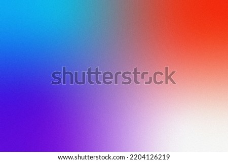Abstract multicolor red blue purple white orange background. Grain gradient backdrop with place for text. Blurred pattern for your graphic design, banner, poster, card