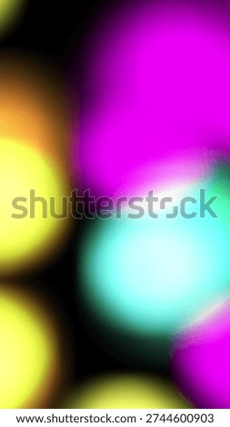 Abstract Multicolored Light Bokeh Background with Dreamy Soft Sparkles and Seamless Magic Motion Loop