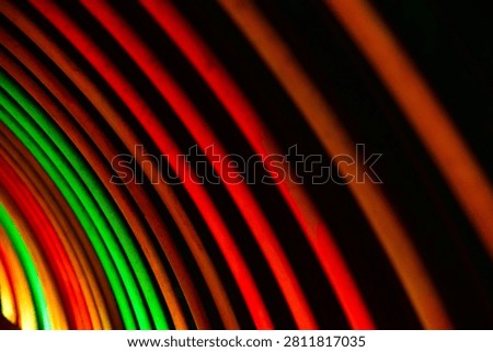 Abstract Neon Light Lines Creating a Futuristic Pattern