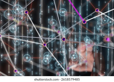 Abstract Network Data Visualization with Glowing Nodes