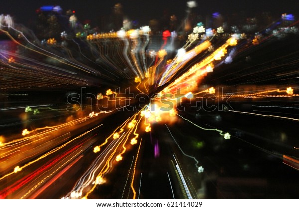 Abstract night\
acceleration speed\
motion.