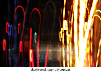 Abstract night light background on the move