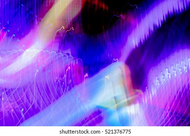Abstract night lights texture motion background - Shutterstock ID 521376775
