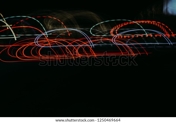 Abstract night lights texture motion background.\
Background for design.
