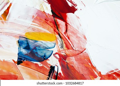 abstract oil paint texture on canvas - Shutterstock ID 1032684817