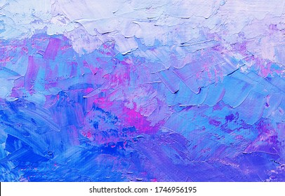 Abstract Oil Paint Texture On Canvas, Background