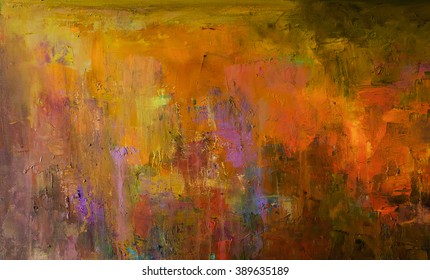 Abstract oil painting background. Oil on canvas. Hand drawn oil painting.Color texture. Fragment of artwork. Brushstrokes of paint. Modern art. Contemporary art. Colorful canvas. Watercolor drips