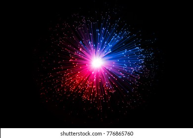 Abstract Optic Fiber Sci-Fi Technology Concept Background. Festive style celebratory shining backdrop 
 - Shutterstock ID 776865760