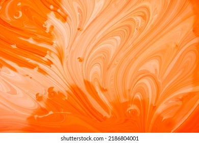 Abstract Orange Latex Paint Background, ..bright Warm Texture.