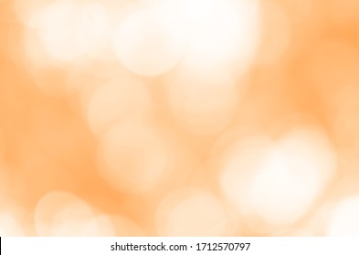 Abstract Orange Light Bokeh Background