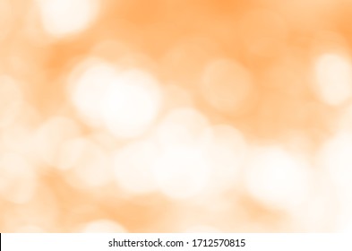 Abstract Orange Light Bokeh Background