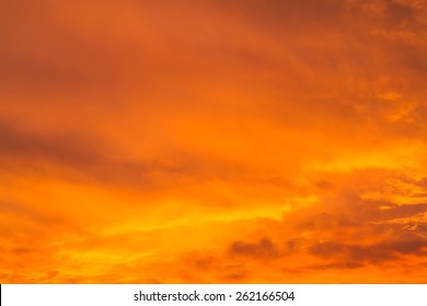 Abstract Orange Sky