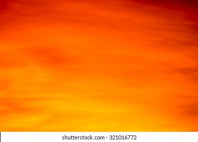 Abstract orange sky,soft focus