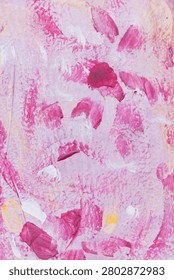 Abstract paint splatter wall texture pink purple brush strokes background