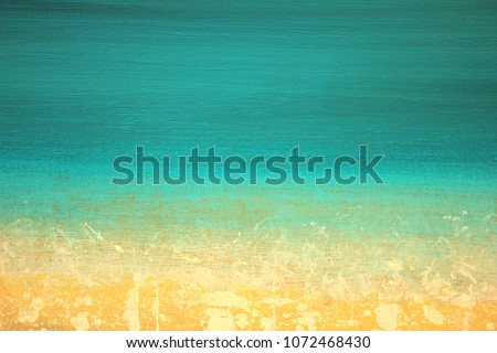 Abstract Painted Background, hand painted art Seascape